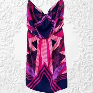 Express strapless pink summer dress . Size S